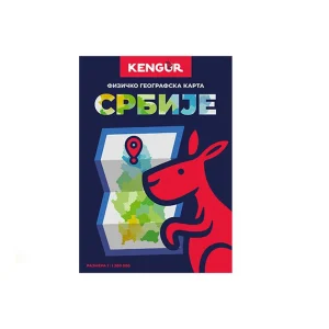 Kort, physical map, Serbia