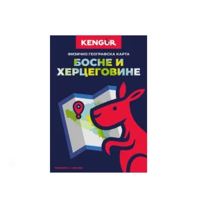 Kort, physical map, Bosnia and Herzegovina