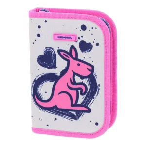 Decker, full pencil case, 1 zip, Kengur, girls