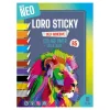 Loro sticky, collage paper, 10 colors self adhesive, B5