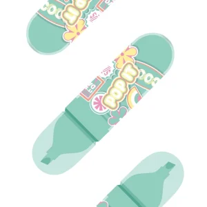 Ivy, highlighter, chisel tip, turquoise