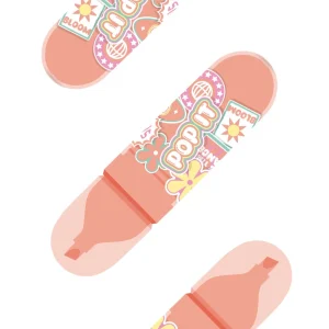 Ivy, highlighter, chisel tip, peach