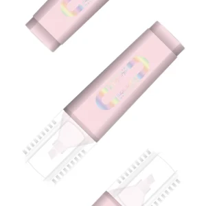 Kaito, glitter highlighter, chisel tip, pastel, light pink