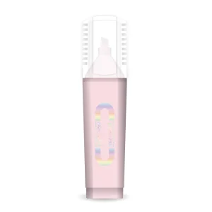 Alternative view of Kaito, glitter highlighter, chisel tip, pastel, light pink