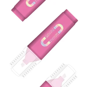 Kaito, glitter highlighter, chisel tip, neon, pink