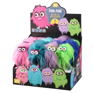 Alternative view of Pom-pom, ballpoint pen with decoration, monster, mix