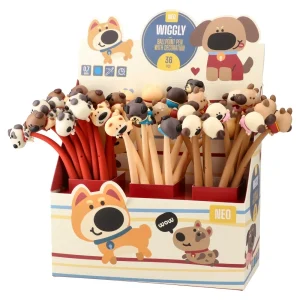 Alternative view of Wiggly, ballpoint pen with decoration, dog, mix