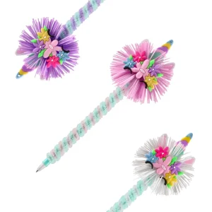 Macy, pen with decoration, Pom pom, mix