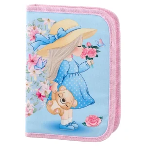 Decker, full pencil case, 1 zip, Flower girl