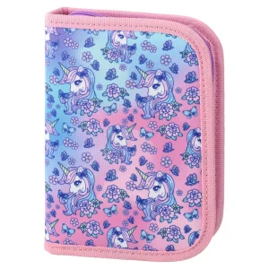 Decker, full pencil case, 1 zip, Unicorn
