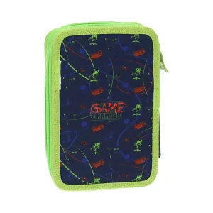 Alternative view of Double decker, full pencil case, 2 zippers, Game unlimited