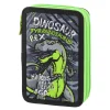 Double decker, full pencil case, 2 zippers, T-Rex 1M