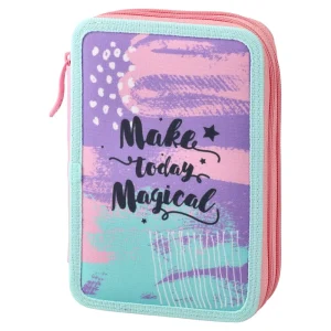 Double decker, full pencil case, 2 zippers, Ice Cream