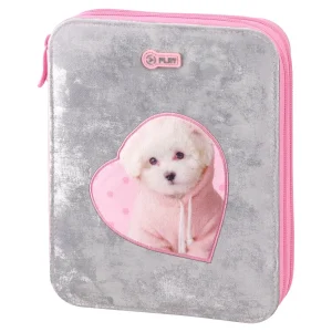 Double grande, full pencil case, Plush Dog