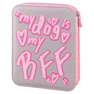 Alternative view of Double grande, full pencil case, Plush Dog