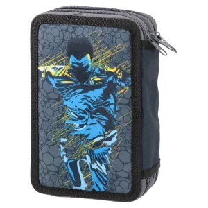 Alternative view of Triple decker, full pencil case, 3 zippers, Football legends