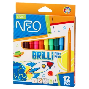 Brilli, fibre pens, 12pcs
