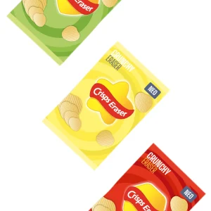 Crunchy, eraser, Crisps