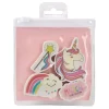 Dartmouth, eraser set, unicorn, 4pcs