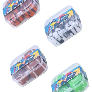 Pixi box, eraser, Ball