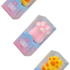 Loly, eraser, Pop it paw