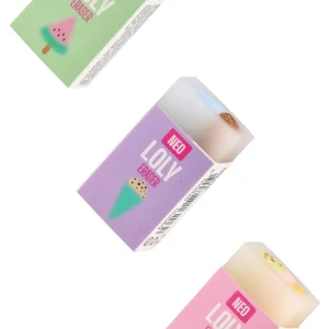 Loly, eraser, Ice cream