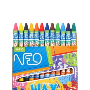 Alternative view of Wax, crayon colors, 12pcs