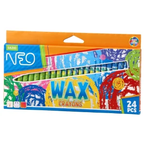 Wax, crayon colors, 24pcs