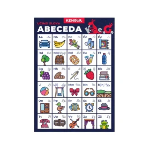 Mensa M, poster, alphabet, A5