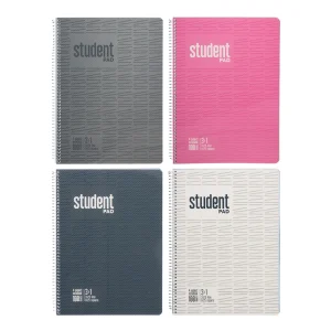 Pad Student, spiral notebook 3+1, A4, 100 sheets