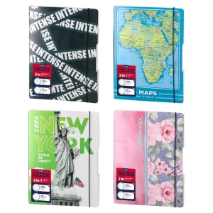 Flex open, notebook with PP cover, A4, square, line, 80 sheets, College