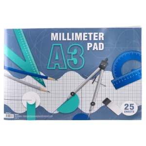 Milimita, Milimetar block, A3, 25 sheets