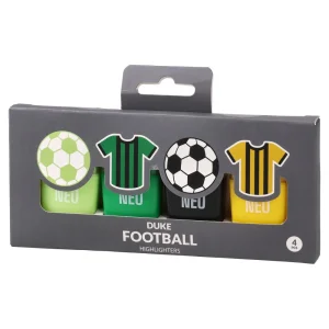 Duke, highlighters with football motive, mix, 4ps