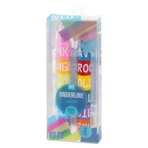 Underline, highlighter, mix, 2pcs
