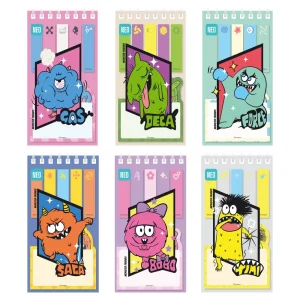 Indice 20, sticky note, 6 x 20 sheets, mix, Strange