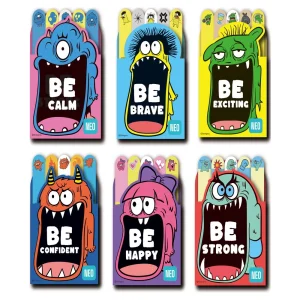 Indice 50, note, sticky, 6 x 20 sheets, mix, Strange