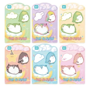 Indice 120, note, sticky, 3 x 20 sheets, mix, Sweet Animals