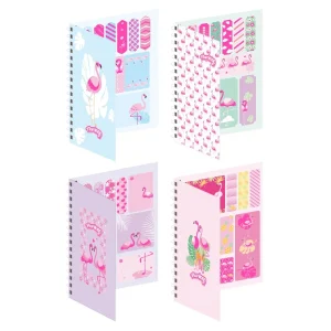 Indice 170, sticky note, A6, 8 x 20 sheets, mix, Flamingo