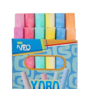 Alternative view of Yobo S, school chalk, color, 12pcs