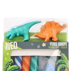 Alternative view of Yobo Shape, sidewalk chalk, dinosaur, 8pcs
