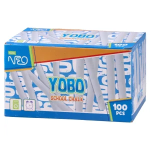 Yobo L, school chalk, white, 100pcs