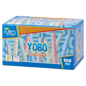 Yobo L, school chalk, color, 100pcs