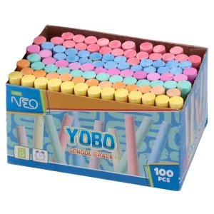 Alternative view of Yobo L, school chalk, color, 100pcs