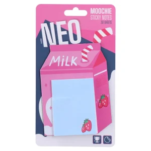 Moochie, sticky notes, 30 sheets, magnet, pink