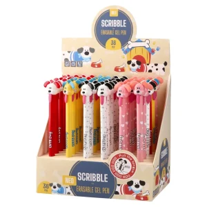 Alternative view of Scribble, erasable gel pen, blue, 0.7mm, Dog