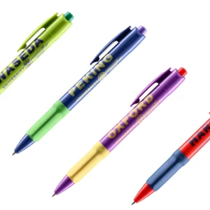 Uni, ballpoint pen, blue ink, mix, 0.7mm