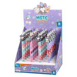 Alternative view of Mistic, erasable pen, blue, 0.5mm, French bulldog