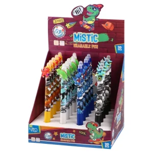 Alternative view of Mistic, erasable pen, blue, 0.5mm, Dino skate
