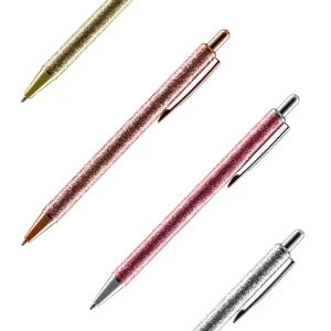 Elegant, ballpoint pen, glitter, blue