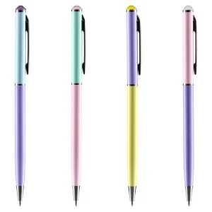 Alternative view of Elegant, ballpoint pen with crystal, blue